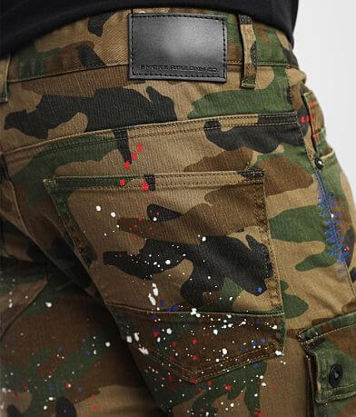 Smoke Rise&#174; Camo Cargo Taper Stretch Jean BACK_POCKET