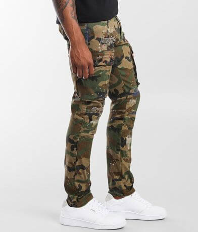 Smoke Rise&#174; Camo Cargo Taper Stretch Jean FULL_RIGHT_SIDE