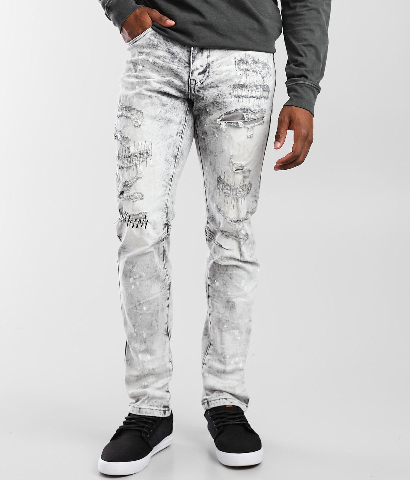 smoke rise white jeans