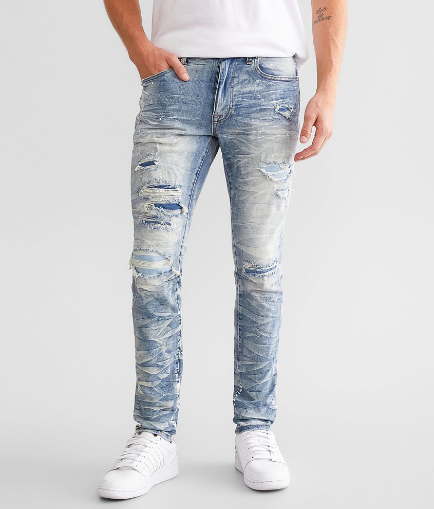 fællesskab pegs arve Smoke Rise® Slim Tapered Stretch Jean - Men's Jeans in Clyde Blue | Buckle