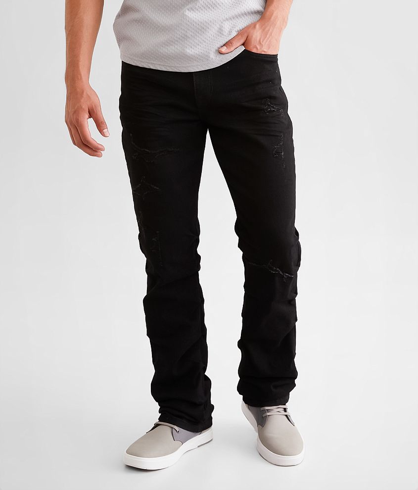 Smoke Rise Stacked Straight Stretch Jean