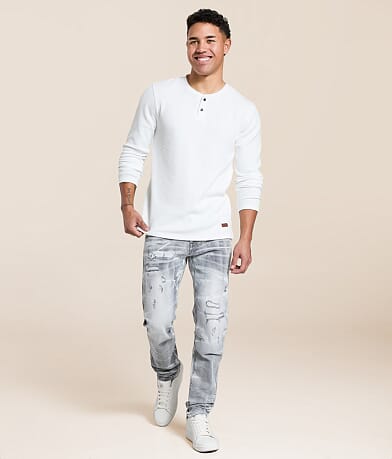 Smoke Rise® Slim Straight Stretch Jean front view