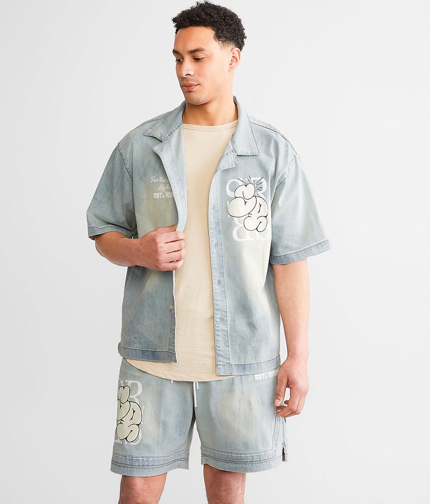 Smoke Rise&#174; Resort Denim Stretch Shirt front view