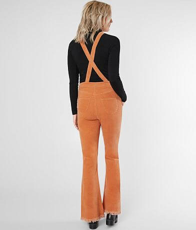 Newbury Kustom Corduroy Flared Overalls back view
