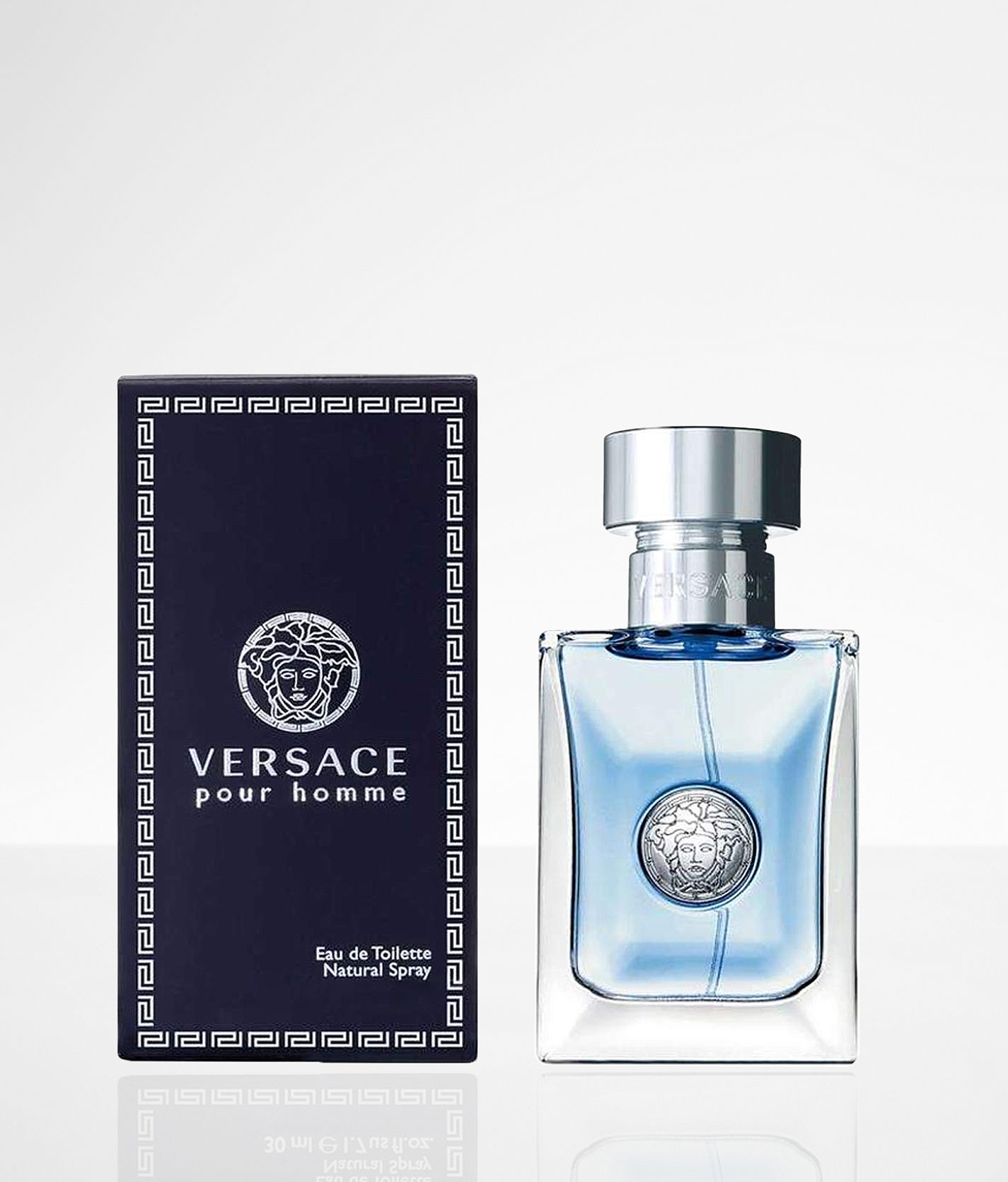 Versace cologne light online blue bottle