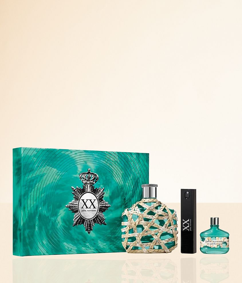 John Varvatos XX Artisan Teal Cologne Gift Set front view