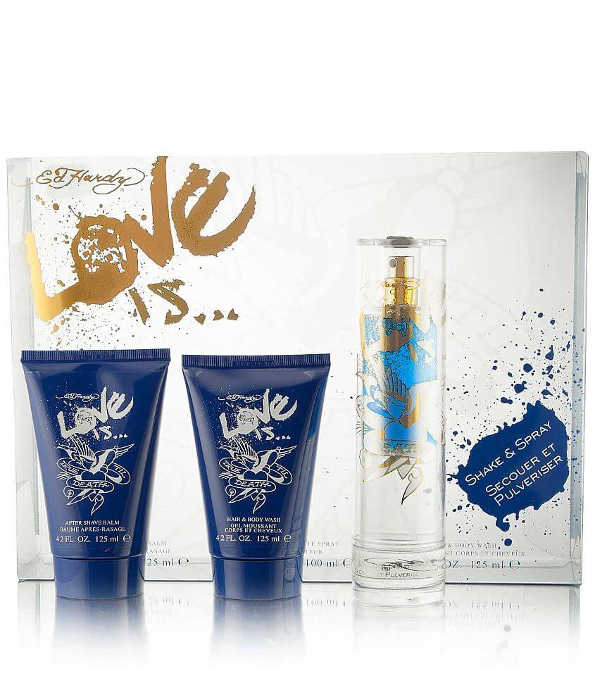 Ed Hardy Love Is Cologne Gift Set front view