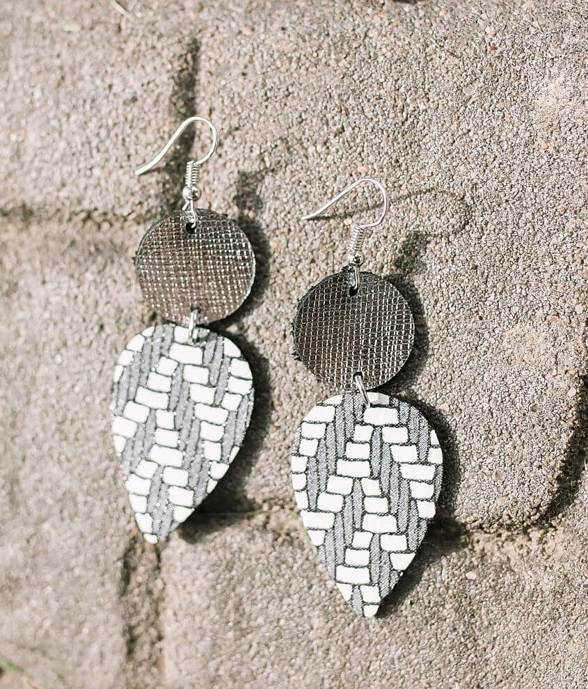 Leather clearance earring designs