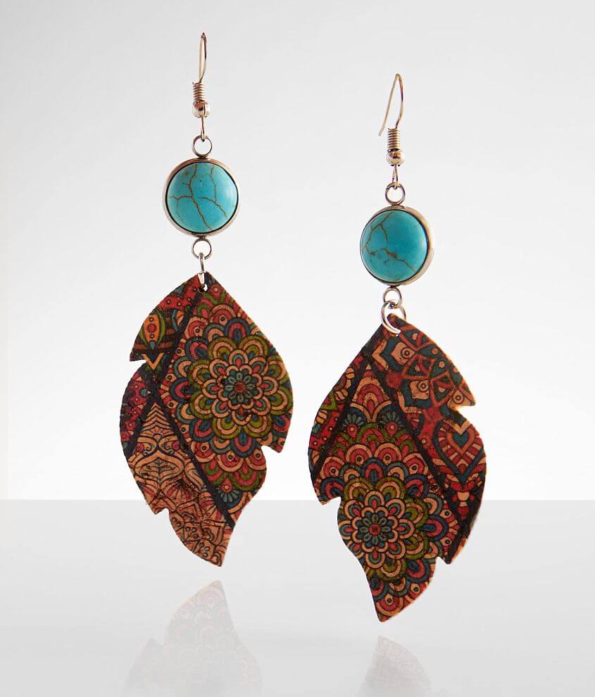 Nichole Lewis Designs Turquoise Earring front view