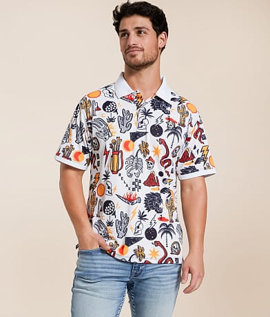Devereux Golf Out Of Bounds Performance Polo front view