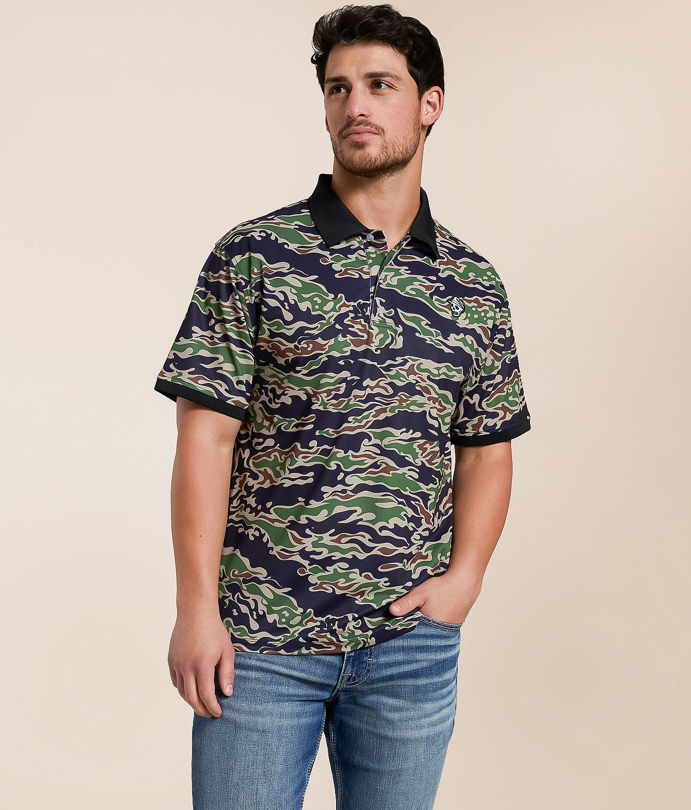 Devereux Golf Tiger Camo Performance Polo - Men