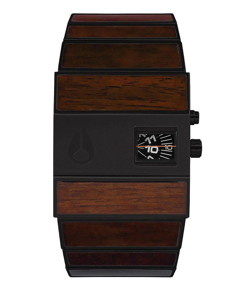 Nixon Rotolog Watch - Men's Watches in Dark Wood Black | Buckle