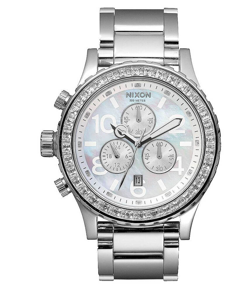 Nixon Chrono 42-20 Watch - Women's Watches in Crystal | Buckle