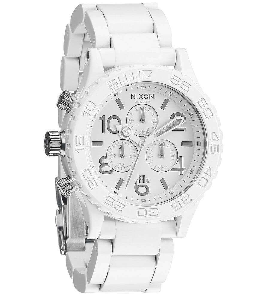 Nixon 42-20 Chrono Watch - Women's Watches in All White | Buckle