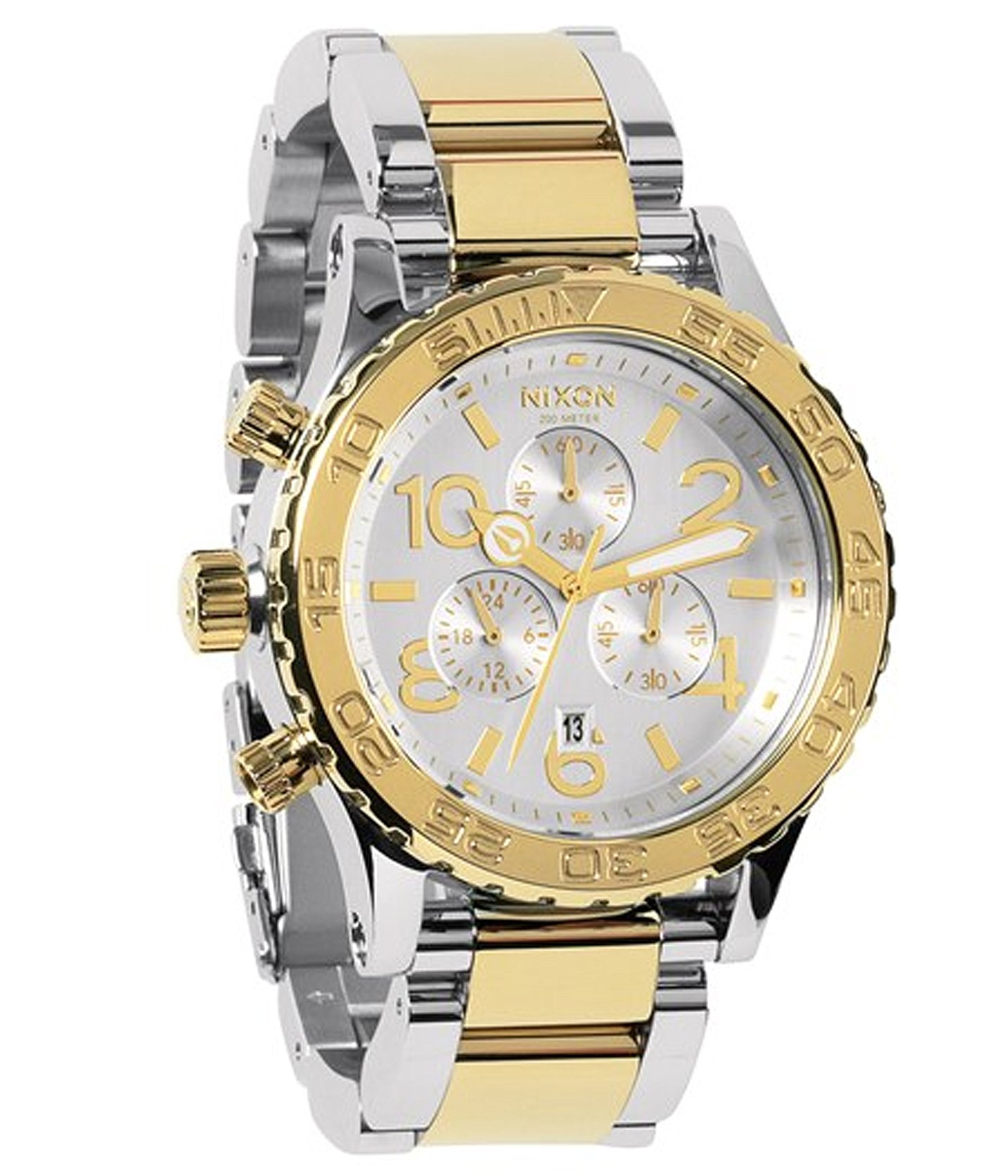 Nixon 42-20 Chrono Watch - Women's Watches in Silver Champagne Gold | Buckle