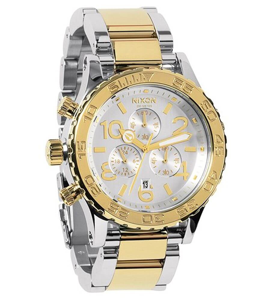 Nixon 42-20 Chrono Watch - Women's Watches in Silver Champagne 