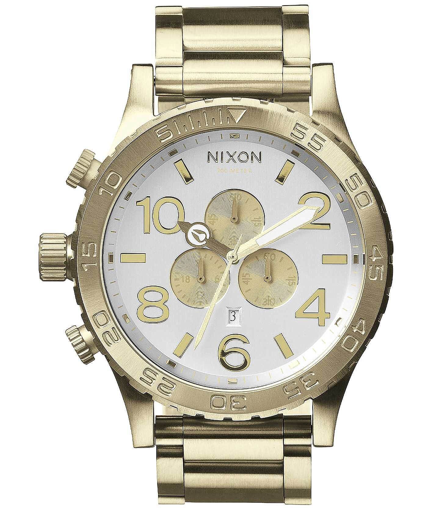 Nixon The 51-30 Chrono Watch - Men's Watches in Champagne