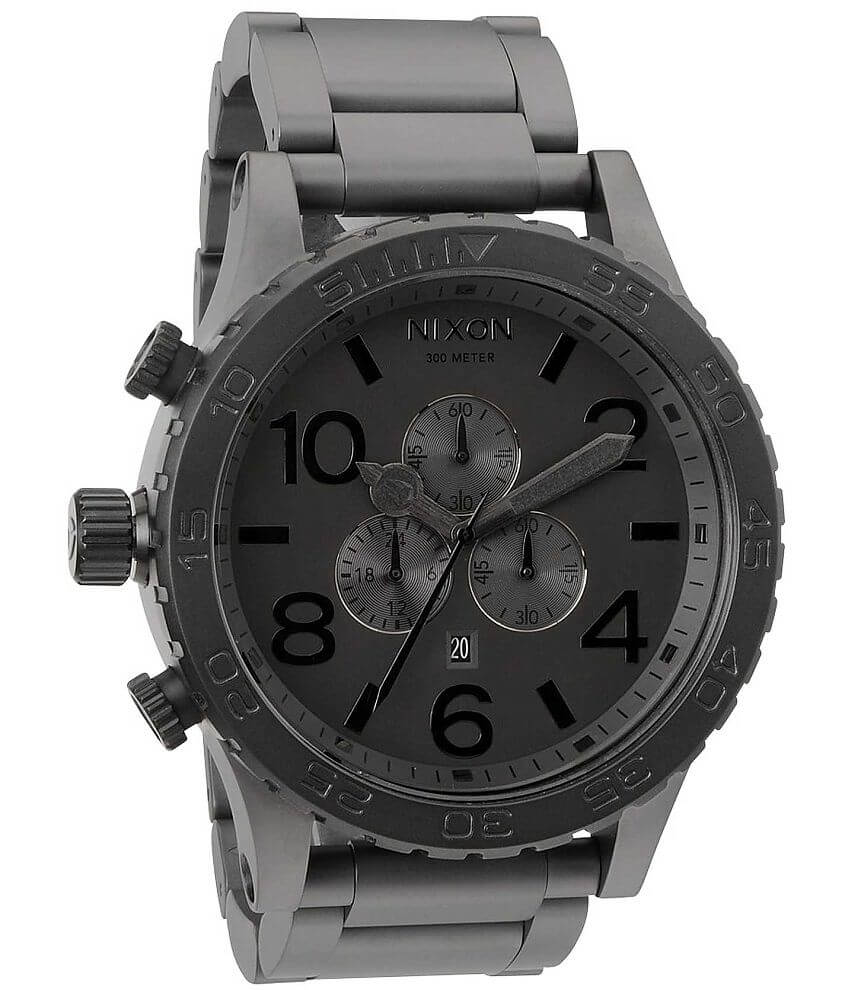 Nixon 51-30 Watch - Men's Watches in Matte Black Matte Gunmetl | Buckle