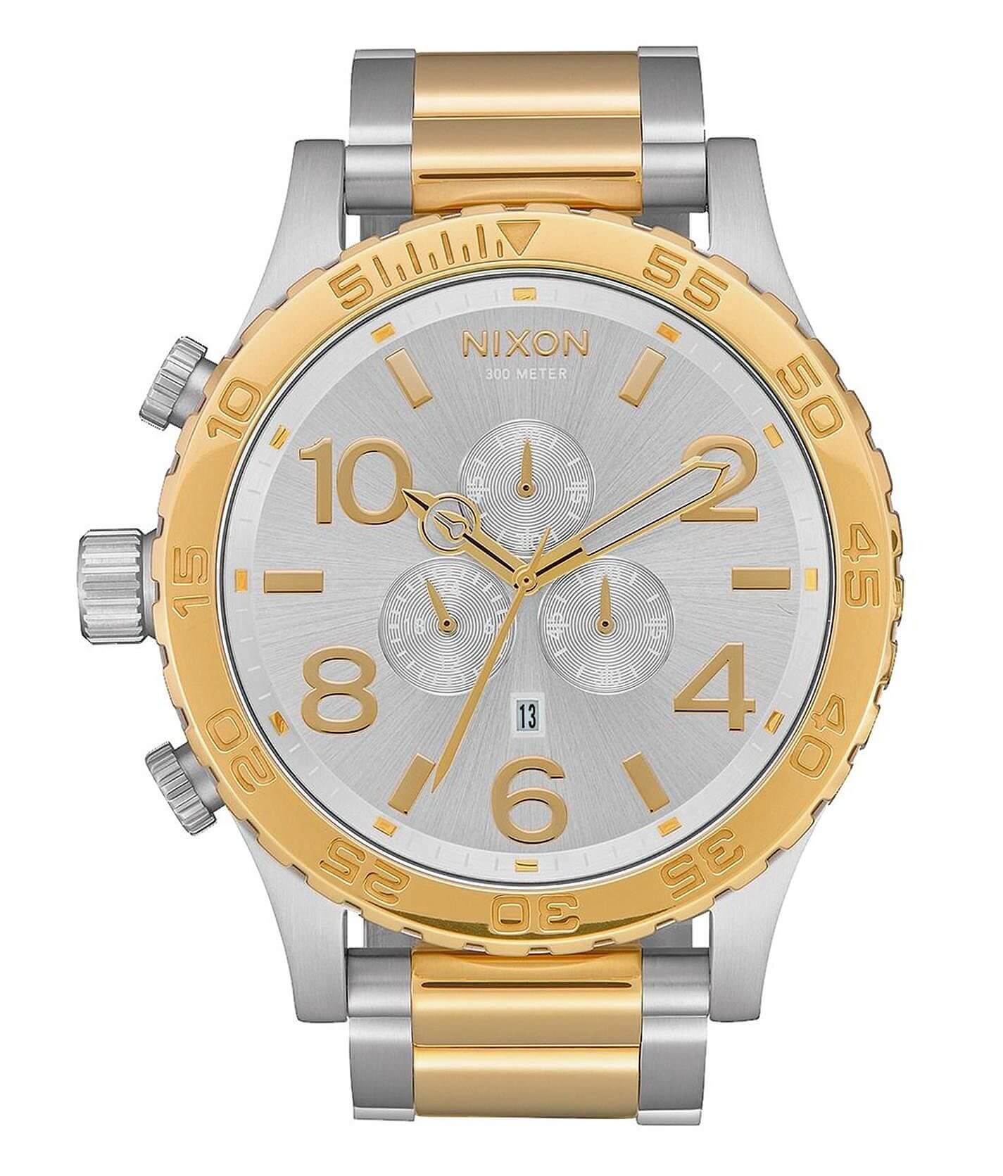 Nixon The 51-30 Chrono Watch - Men's Watches in Silver Gold 