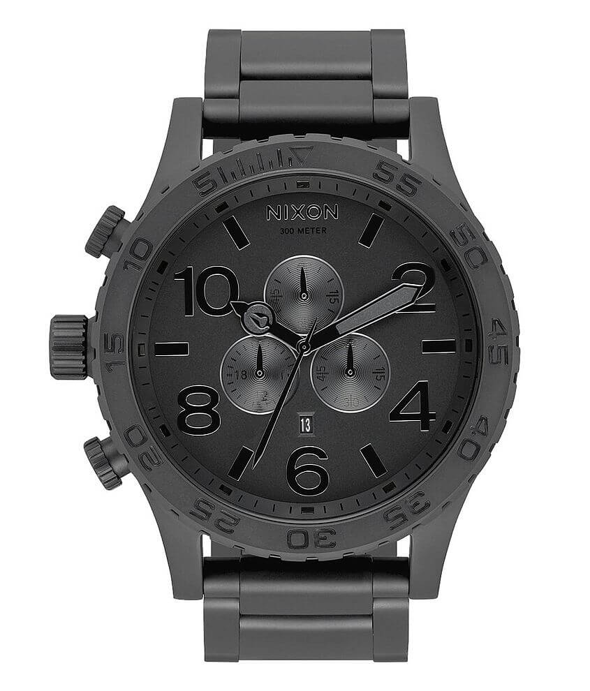 Nixon The 51-30 Chronograph Watch - Men's Watches in All Matte Black ...