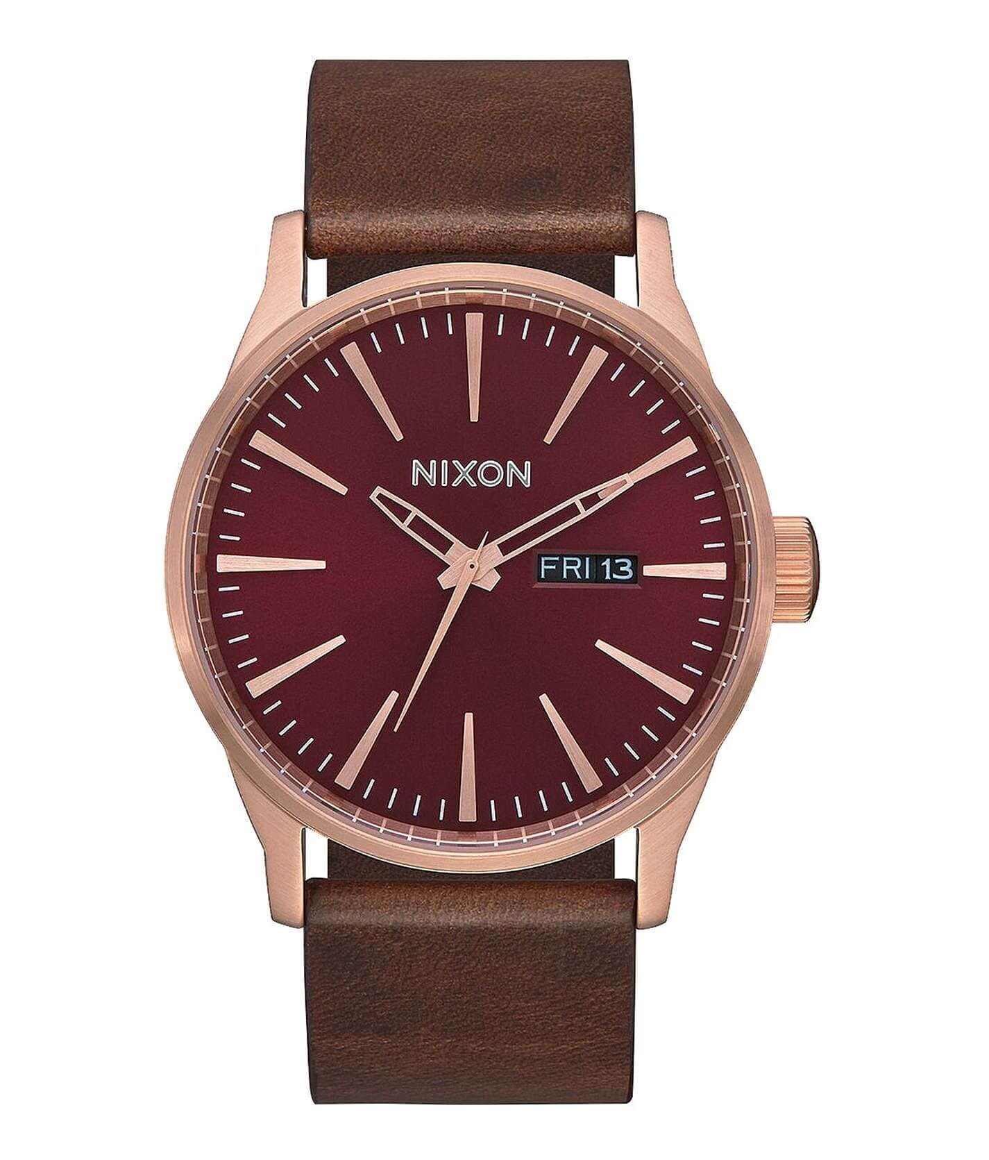 Nixon The Sentry Leather Watch - Men
