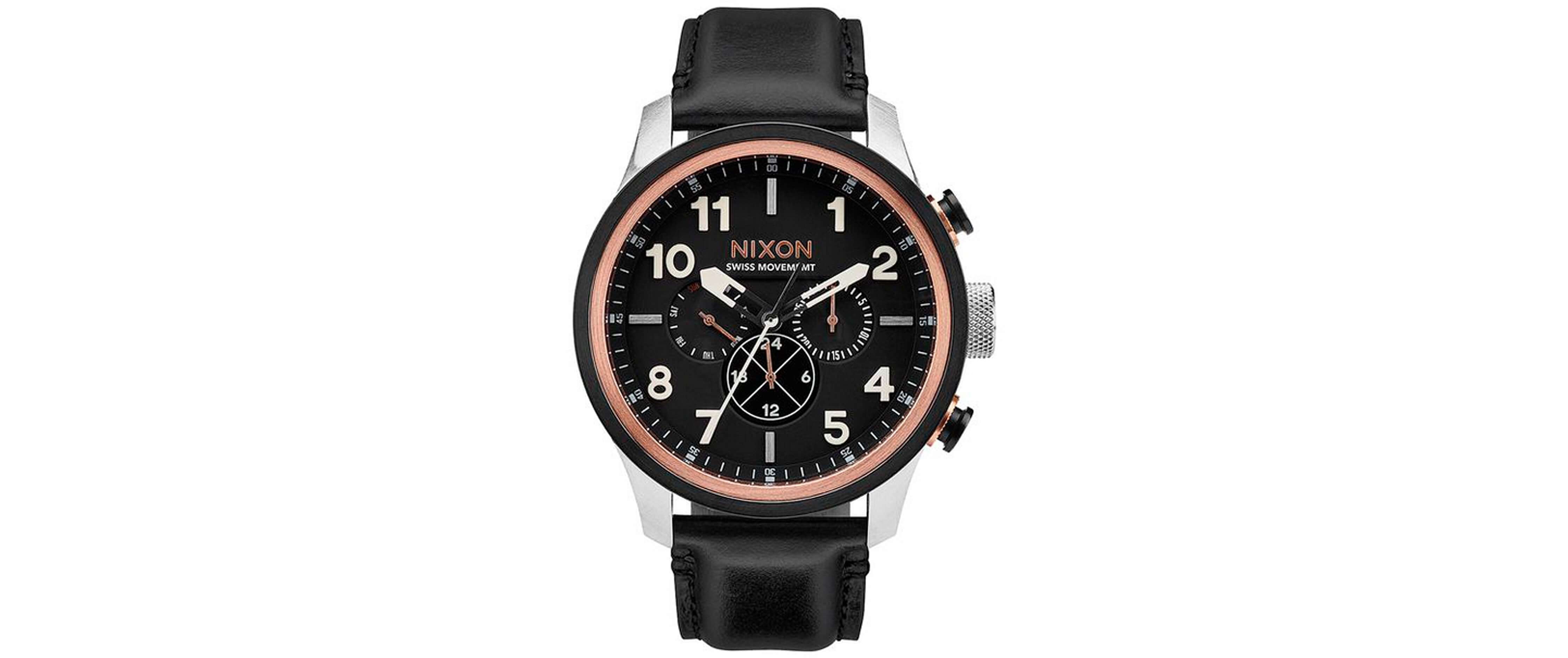 服/ファッション Nixon Nixon A3631602 - Chrono Leather Watch • Watchard.com
