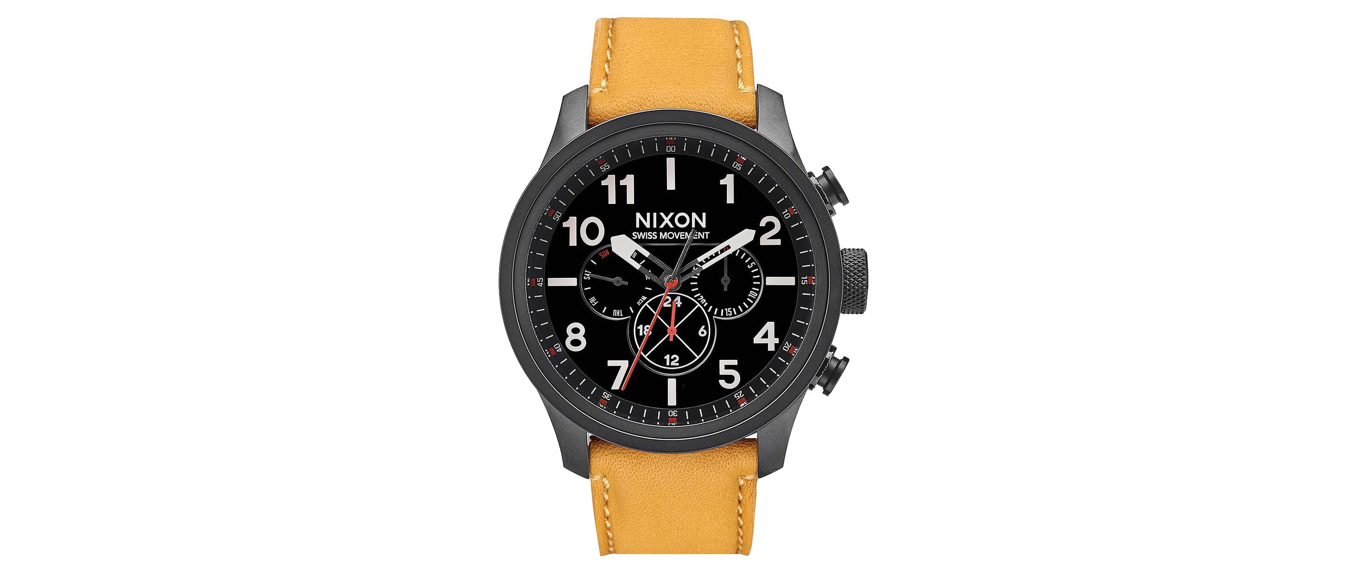 Nixon The Safari Watch - Clothing in All Black Goldenrod | Buckle