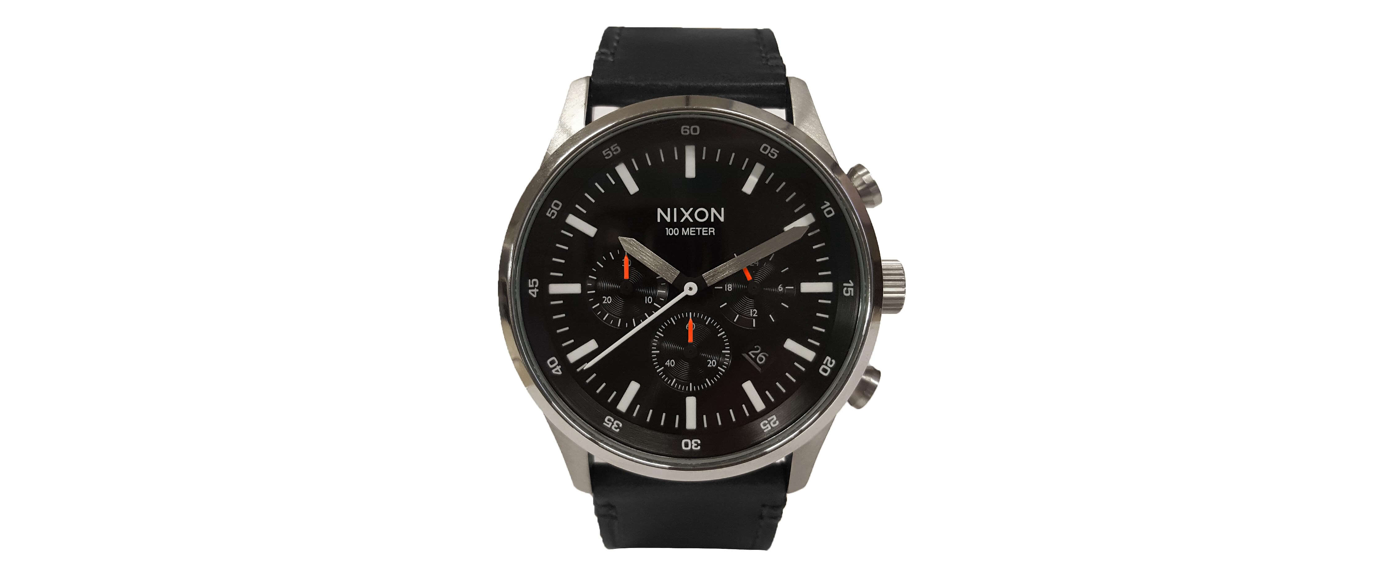Nixon Fremont Leather Watch - Clothing in Black Black | Buckle