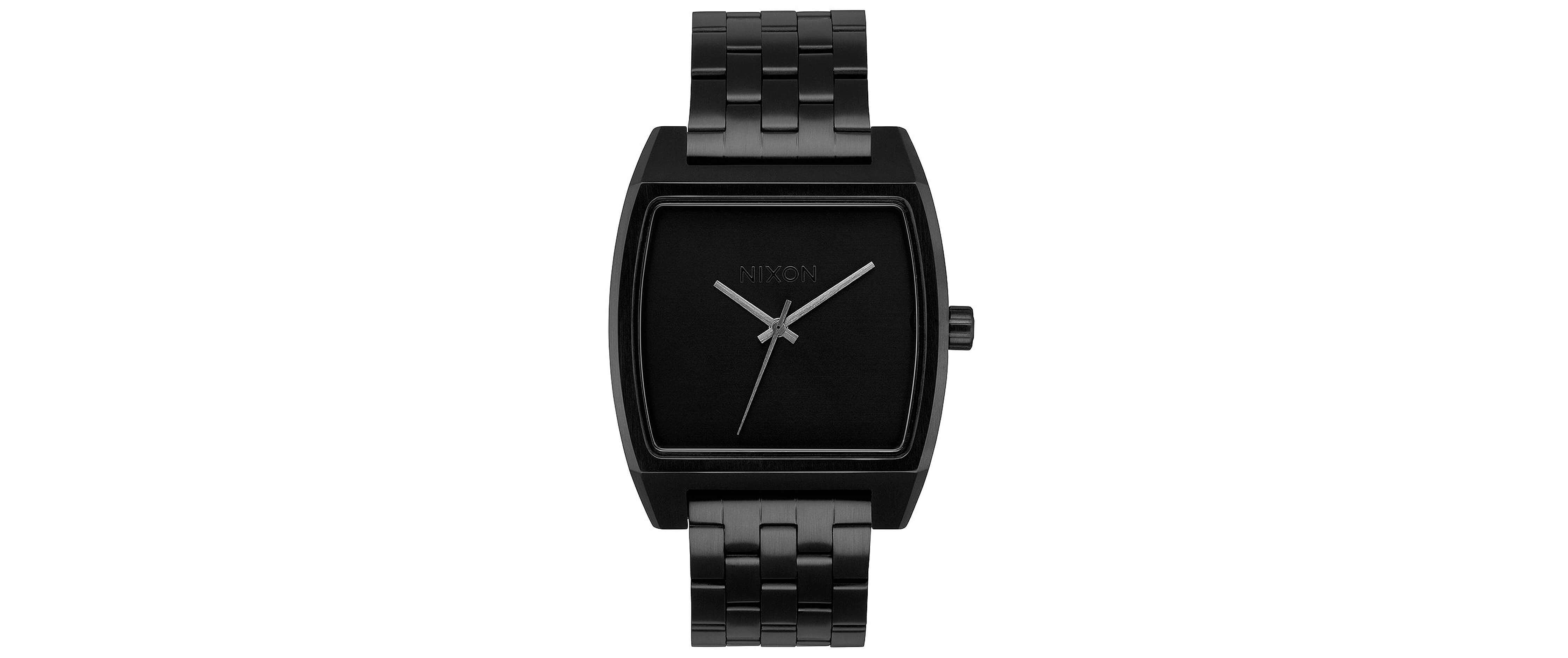 Nixon The Time Teller Watch Men's Watches in All Black Buckle