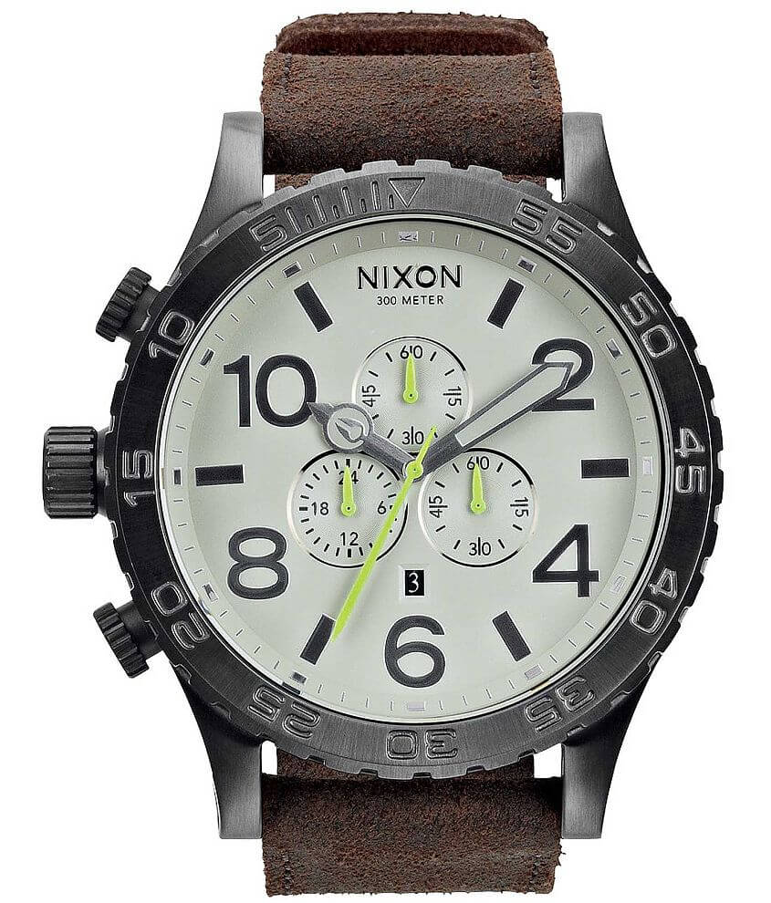 Nixon 51-30 Chrono Watch - Men's Watches in Gunmetal Brown | Buckle