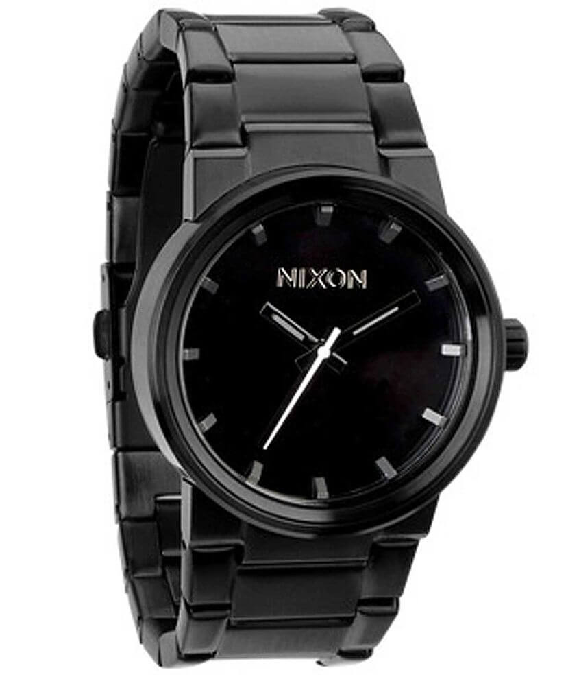 Nixon black on black watch sale