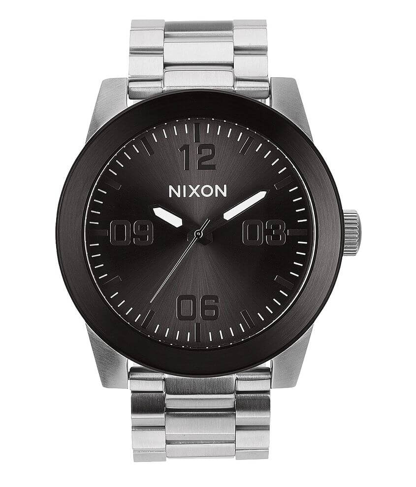 Nixon Corporal SS Watch - Men's Watches in Silver Gunmetal | Buckle