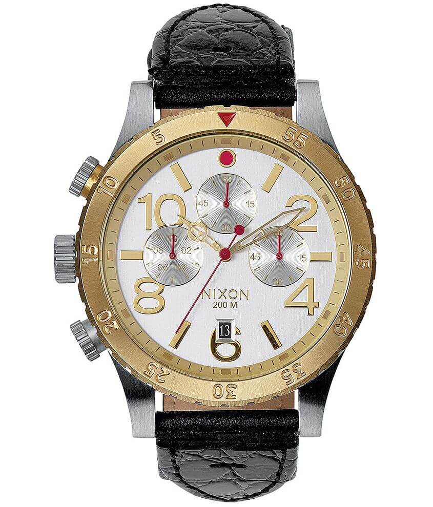 Nixon The 48-20 Chrono Watch - Men's Watches in Silver Gold Black