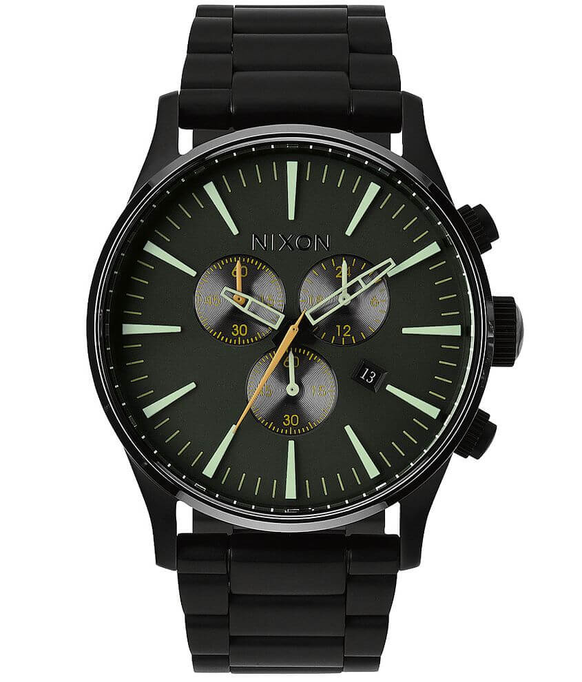 Nixon The Sentry Chrono Watch front view