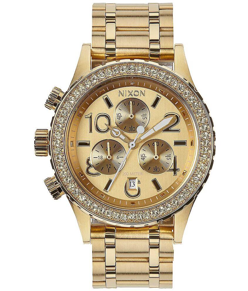 Nixon 38-20 Chrono Watch - Women's Watches in All Gold Crystal 