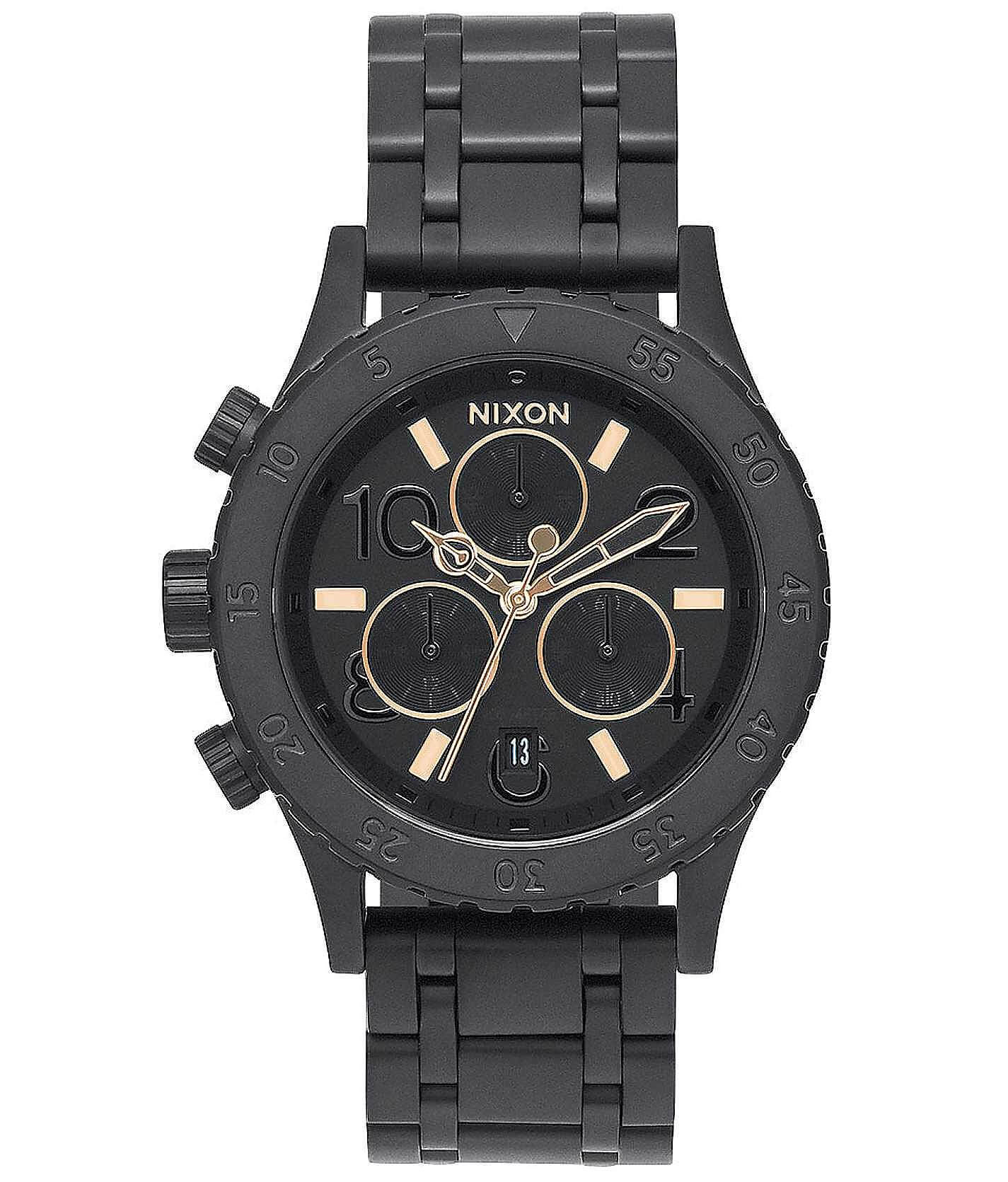 Nixon The 38-20 Chrono Watch - Women's Watches in All Black
