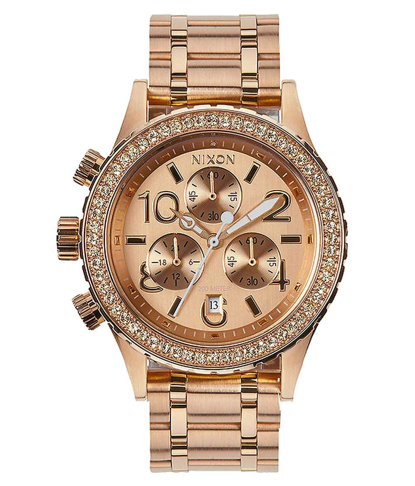 Nixon 38-20 Chrono Watch - Clothing in All Rose Gold | Buckle