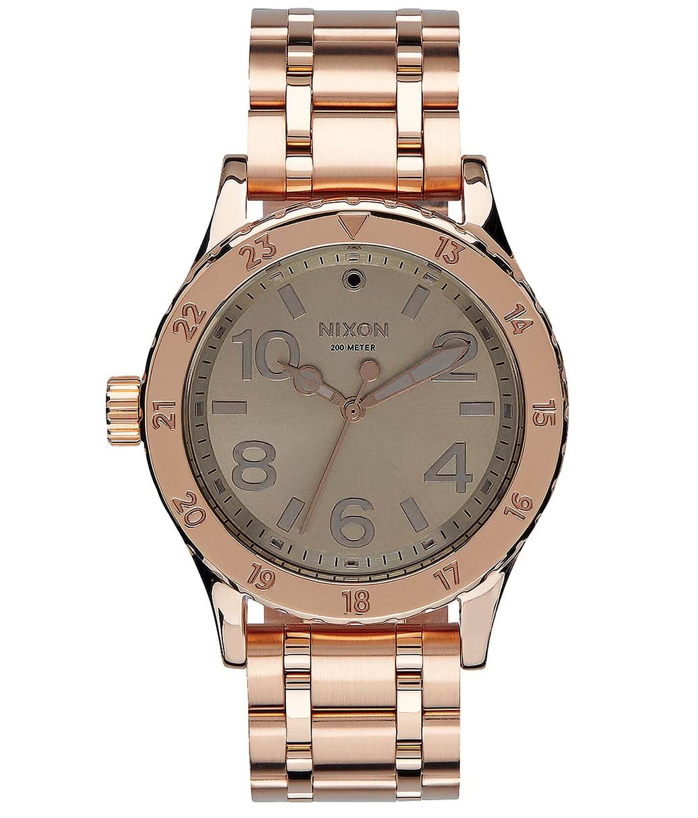 Nixon 38-20 Chrono Watch - Women's Watches in Rose Gold Taupe