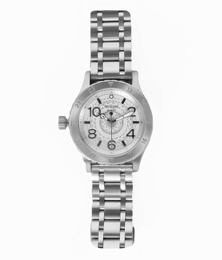 Nixon 38-20 Chrono Watch - Women's Watches in All Silver Stamped