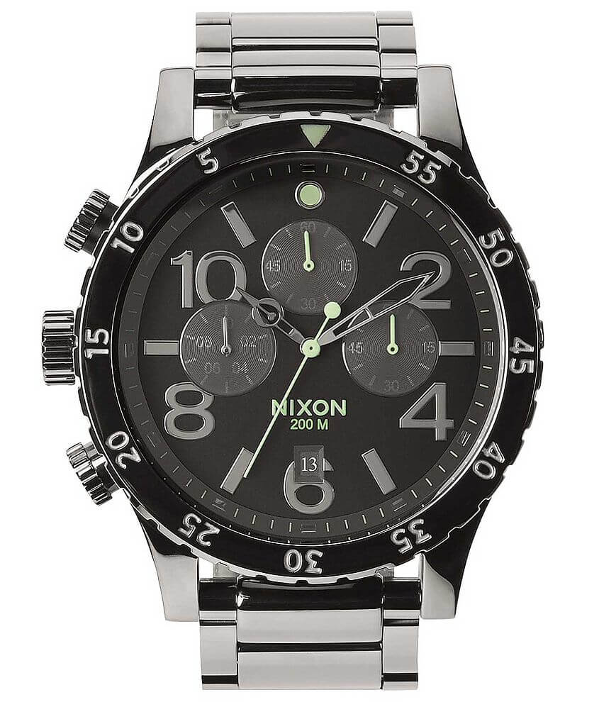 Nixon The 48-20 Chrono Watch - Men's Watches in Polished Gunmetal 