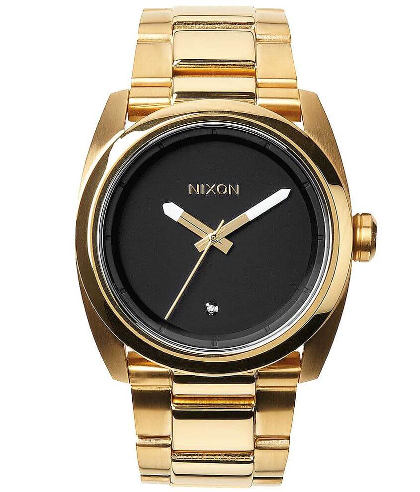 Black and gold nixon watch online mens