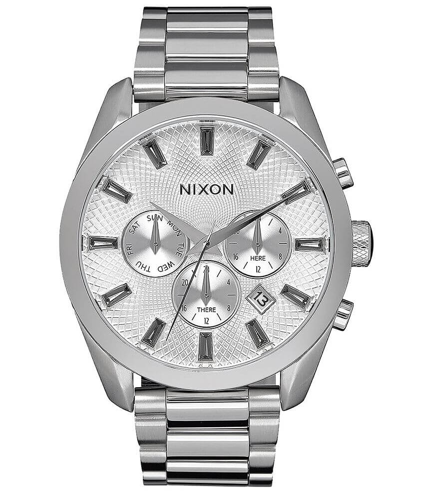 Nixon The Bullet Chrono Watch - Women's Watches in All Silver | Buckle