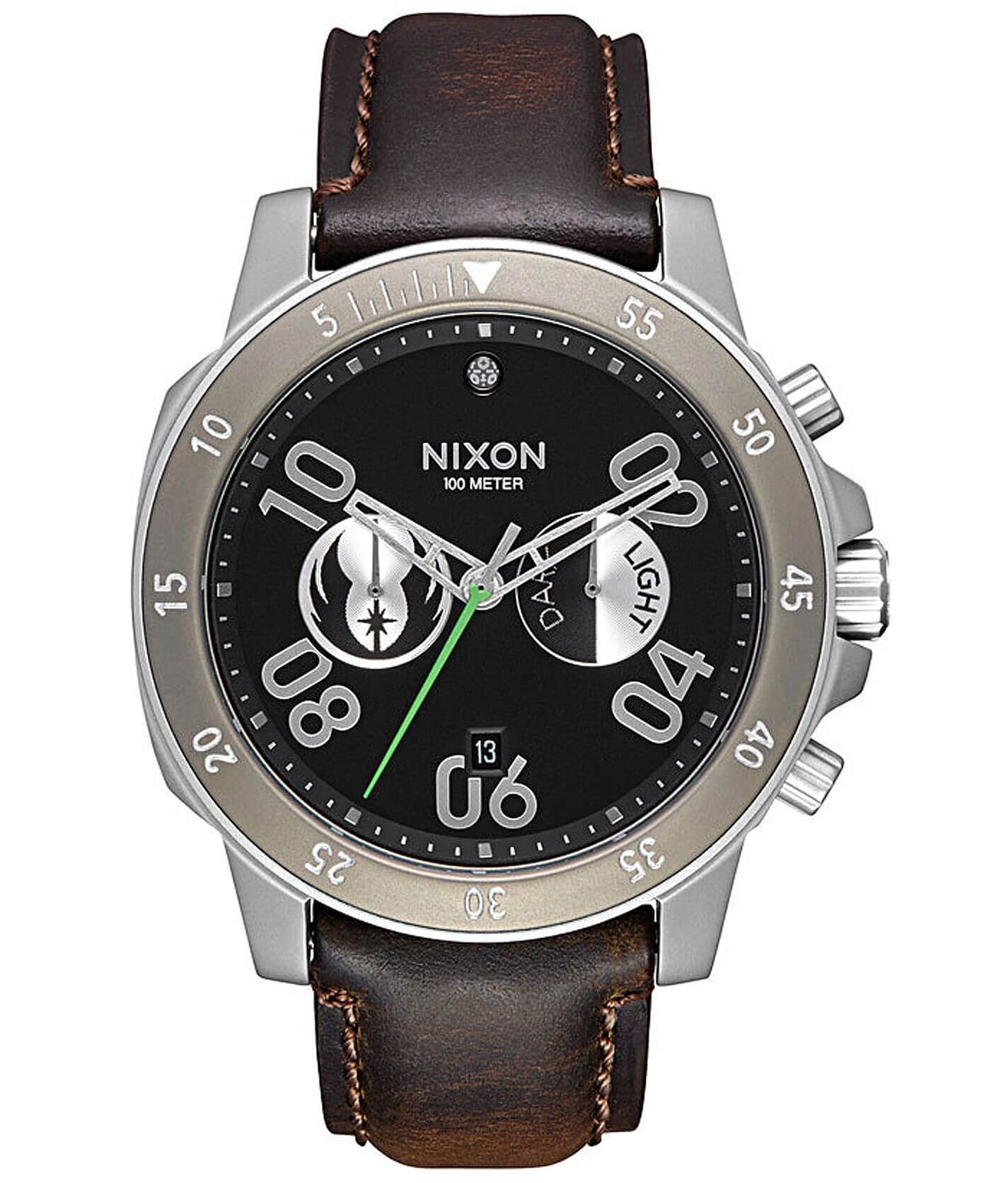 Nixon Jedi Ranger Chrono Watch - Men's Watches in Jedi Black Brown