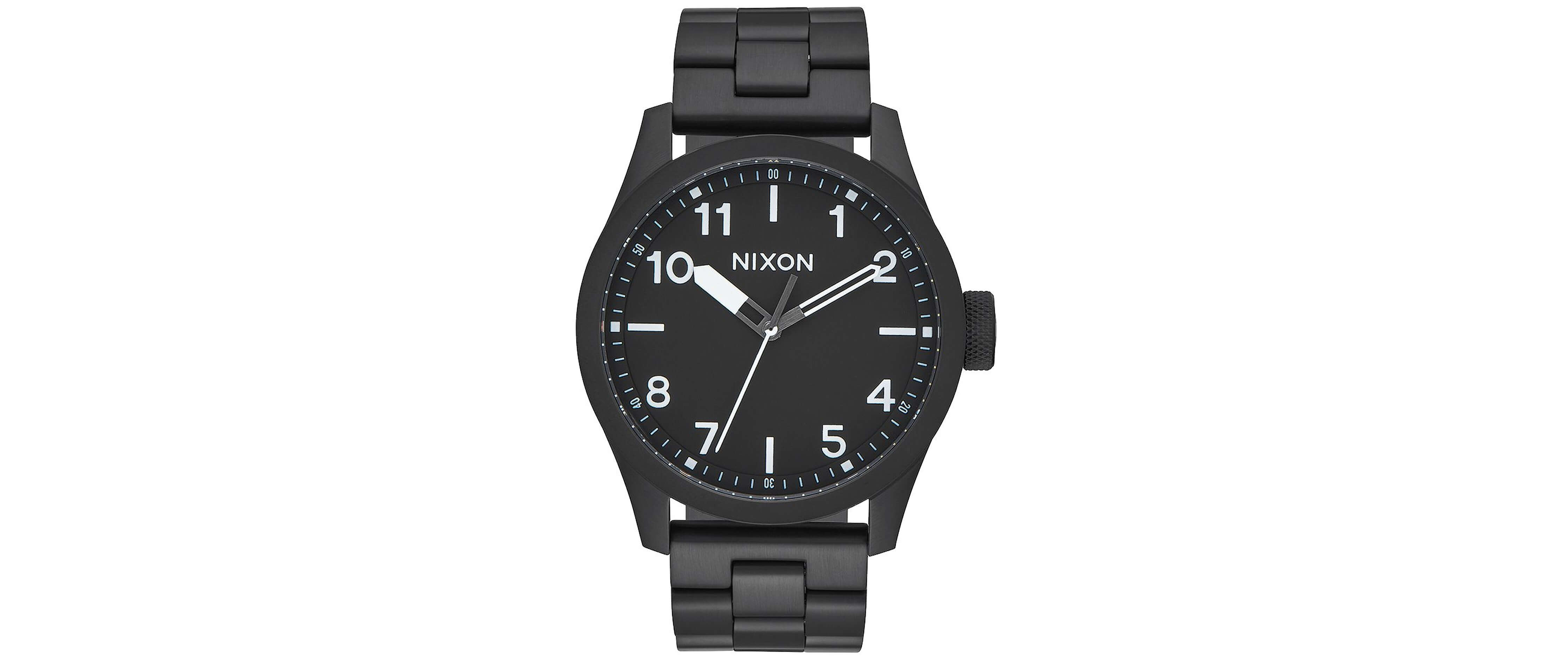 Nixon The Safari Watch - Clothing in All Black White | Buckle