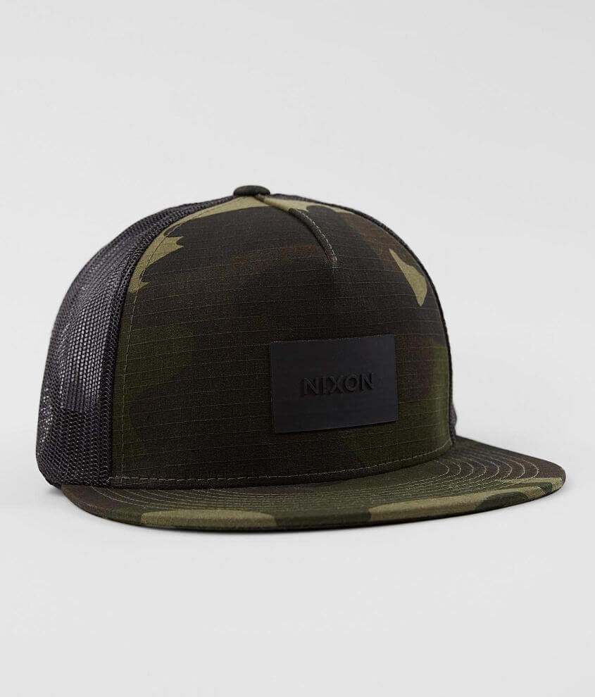 Nixon Team Ripstop Trucker Hat - Men's Hats in Woodland Camo | Buckle