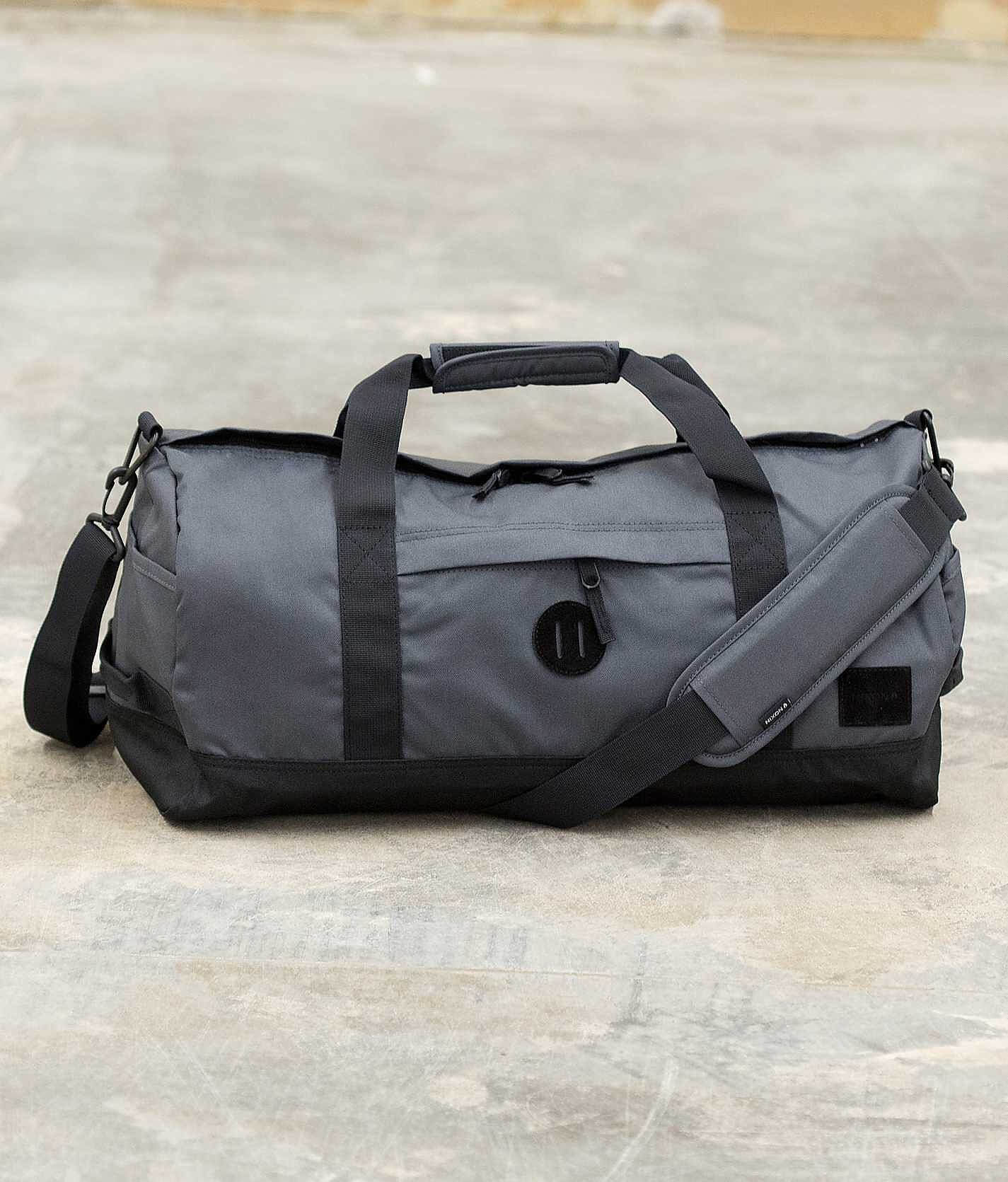 Nixon Pipes Duffle Bag Men s Bags Wallets in Dark Grey Buckle