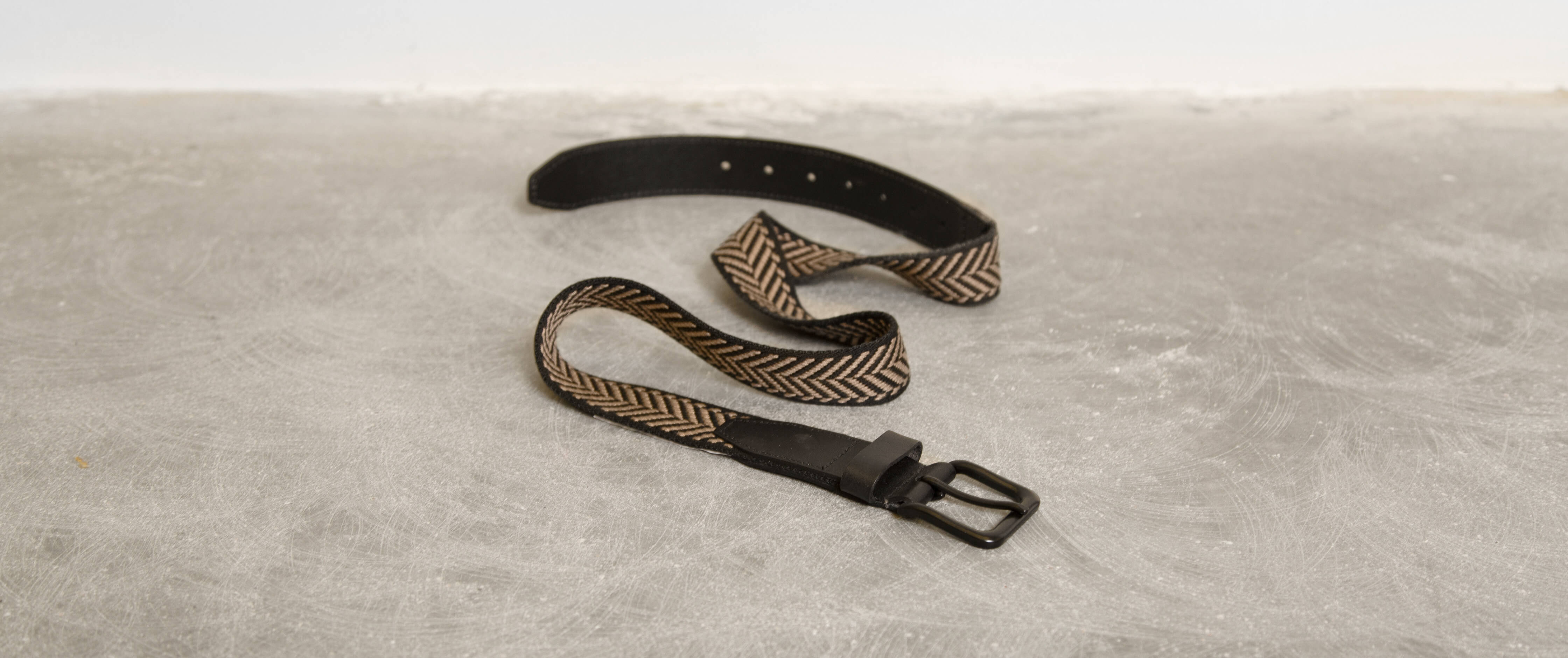 Nixon DNA Weave Belt Men's Belts in Black Buckle