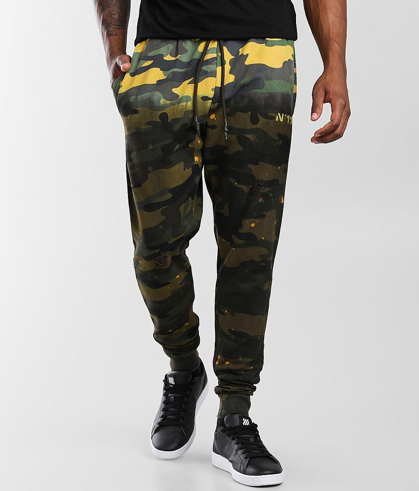 Elevenparis Acid Green Jogger - Men's Pants in Acid Green Camo