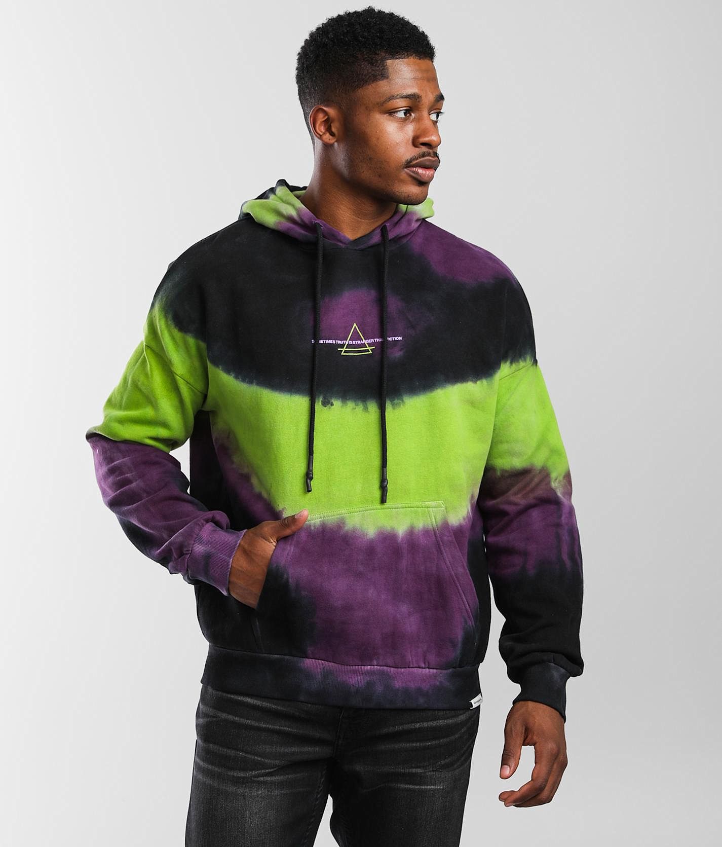 Elevenparis Orchid Tie-Dye Hooded Sweatshirt - Men's Sweatshirts