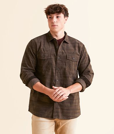 North River® Space Dye Corduroy Shirt front view